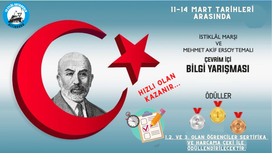 12 Mart İstiklal Marşı'nın Kabulü ve Mehmet Akif Ersoy Konulu Kahoot Yarışması Düzenledik.